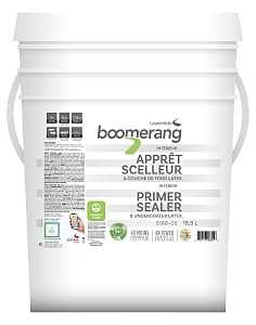 Boomerang 5188-05L34 Latex Primer, Water Base, Flat, White, 18.9 L, Pail