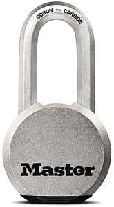 Master Lock Magnum Series M930BLCDLHHC Padlock, Different Key, 7/16 in Dia Shackle, Boron Carbide Shackle, Steel Body