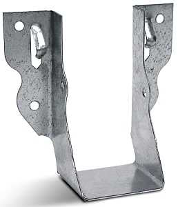 Simpson Strong-Tie LU Series LU24L Standard Joist Hanger, 3 in H, 1-5/8 in D, 1-9/16 in W, 2 x 4 in, Steel, Galvanized