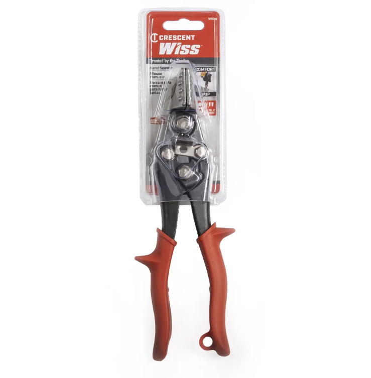 Crescent Wiss Hand Seamer Straight Handle 3in Length 1/4in Throat Depth