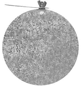 Imperial GV0750 Round Damper with Key, 5 in Dia, Steel