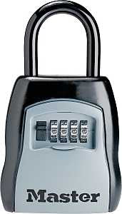 Master Lock 5400D Combination Portable Lock Box, Metal/Steel, Black, 3-1/4 in W, 6-1/4 in H, 1-1/2 in D