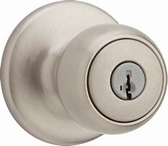 Weiser Fairfax Keyed Entry Knob - Satin Nickel