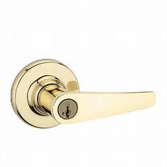 Weiser Kim Door Handle Keyed Entry - Brass