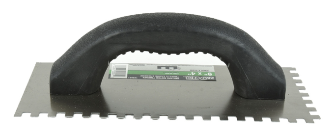 Toolway Notched Trowel 9" x 4" (1/4"x 1/4")