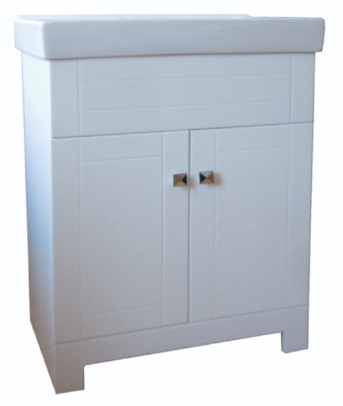 Toolway Vanity and Ceramic Top 2-Door 30x15.5x31.5in White