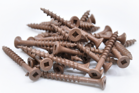 500Pk Brown Decking Screws #8 x 3"