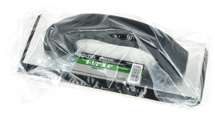 Toolway Float Rubber Grout Standard Size 9 1/2" x 4" Plastic Handle