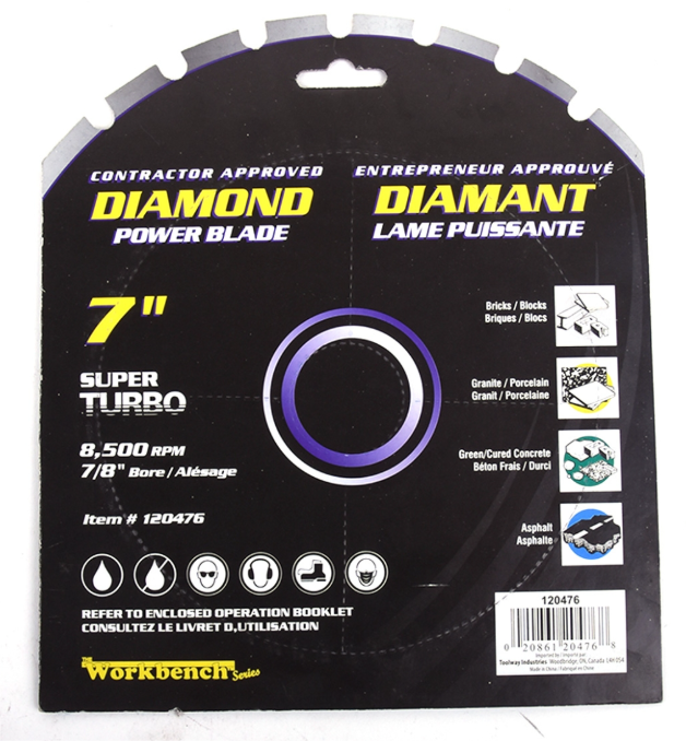 Toolway Blade 7" Super Turbo Diamond