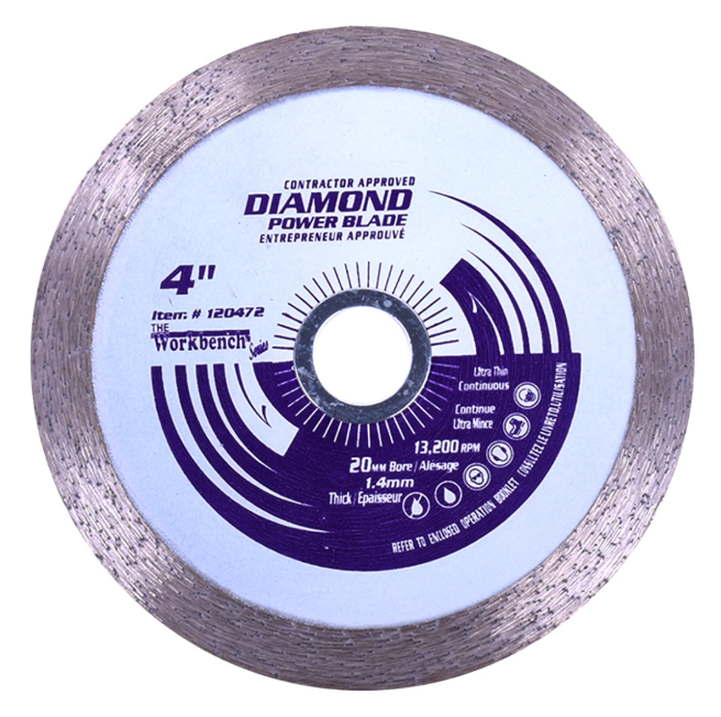 Toolway Blade 4" Thin Continuous Diamond