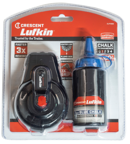 Crescent Chalk & Reel With Blue Chalk 100ft
