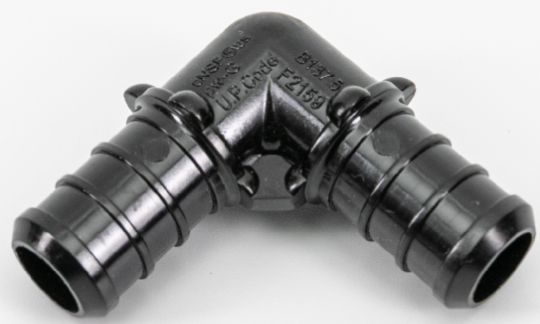 Pex Poly 90 Degree 1/2" Black