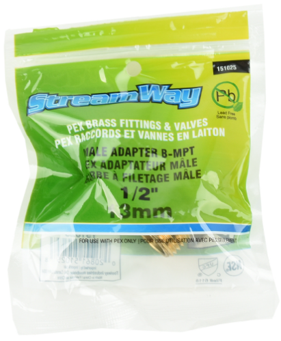 Pex Male Adpt. Barb to MPT 1/2" x 1/2"