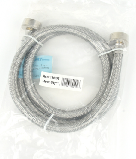 Flex Hose SS 3/8" x 3/4" - 48" Washing Machine