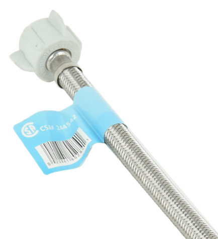 Flex Hose SS 3/8" comp x 7/8" ballcock - 16" toilet