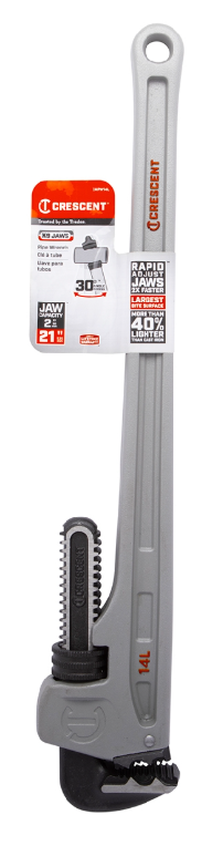 Crescent K9 Jaw Pipe Wrench 14in Aluminum Long Handle