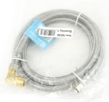 Flex Hose SS 3/8" comp x 3/8" MIP - 48" Dishwasher
