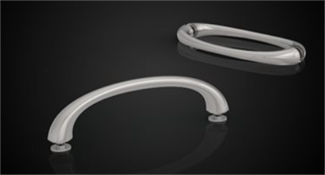 Fleurco Capri Square 33.5 x 34 x 72 Brushed Nickel/Clear Glass