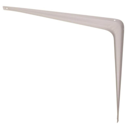 Shelf Bracket White 12" x 14"