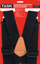TASK Partial Elastic Black Suspenders