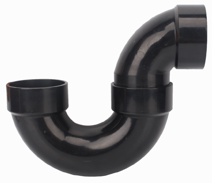 ABS P-Trap with C/Out Less Union 1 1/2"
