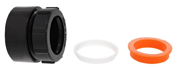 ABS 2-in-1 Combination Trap Adapter 1½in Black