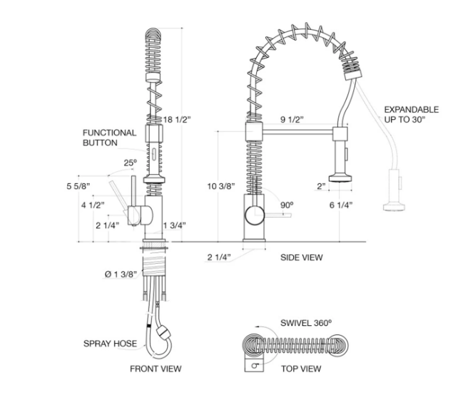 Kodaen Edition Kitchen Faucet F25133BN