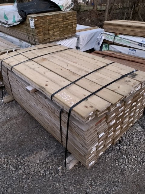 1"x4"x8' Treated Wood Fence Boards