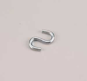 Onward 278XBC S-Hook, 388 lb Working Load, 7.6 mm Dia Wire, Metal, Zinc