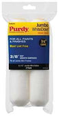 Purdy 2Pk 14G626012 Jumbo Mini Roller Cover, 3/8 in Thick Nap, 6-1/2 in L, Dralon Fabric Cover