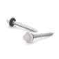 Reliable Roofing RSZ9112WJ Screw with Washer, #9-15 Thread, 1-1/2 in, 500/PK, White