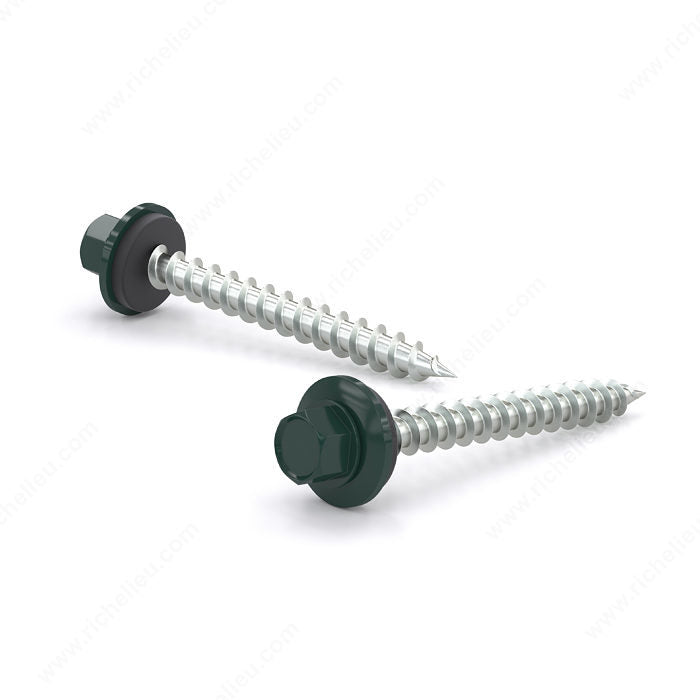 Reliable Roofing RSZ92BLKVP Screw, #9-15 Thread, 2 in, Black, 100 BX