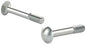 Reliable CBZ141L Carriage Bolt, 1/4-20 Thread, Coarse Thread, 1 in OAL, Steel, Zinc, A Grade
