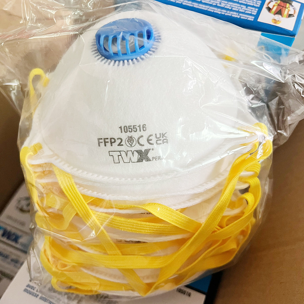 10PK Dust Mask With Valve 3-Ply