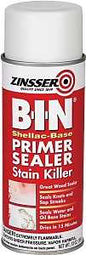 Zinsser Z01018 Primer, 500 sq-ft/gal Coverage Area, Flat, White, 369 g, Aerosol Can