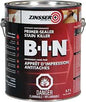 Zinsser Z00911 B-I-N Primer, 500 sq-ft/gal Coverage Area, Flat, White, 3.7 L