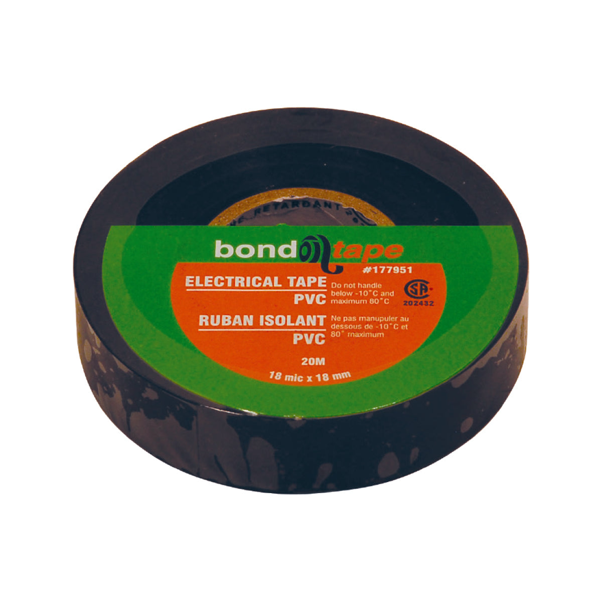 PVC Electrical Tape 18mm x 20m Black