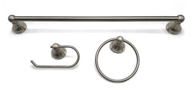 Venus Bathroom Hardware 3pc set-Satin Nickel