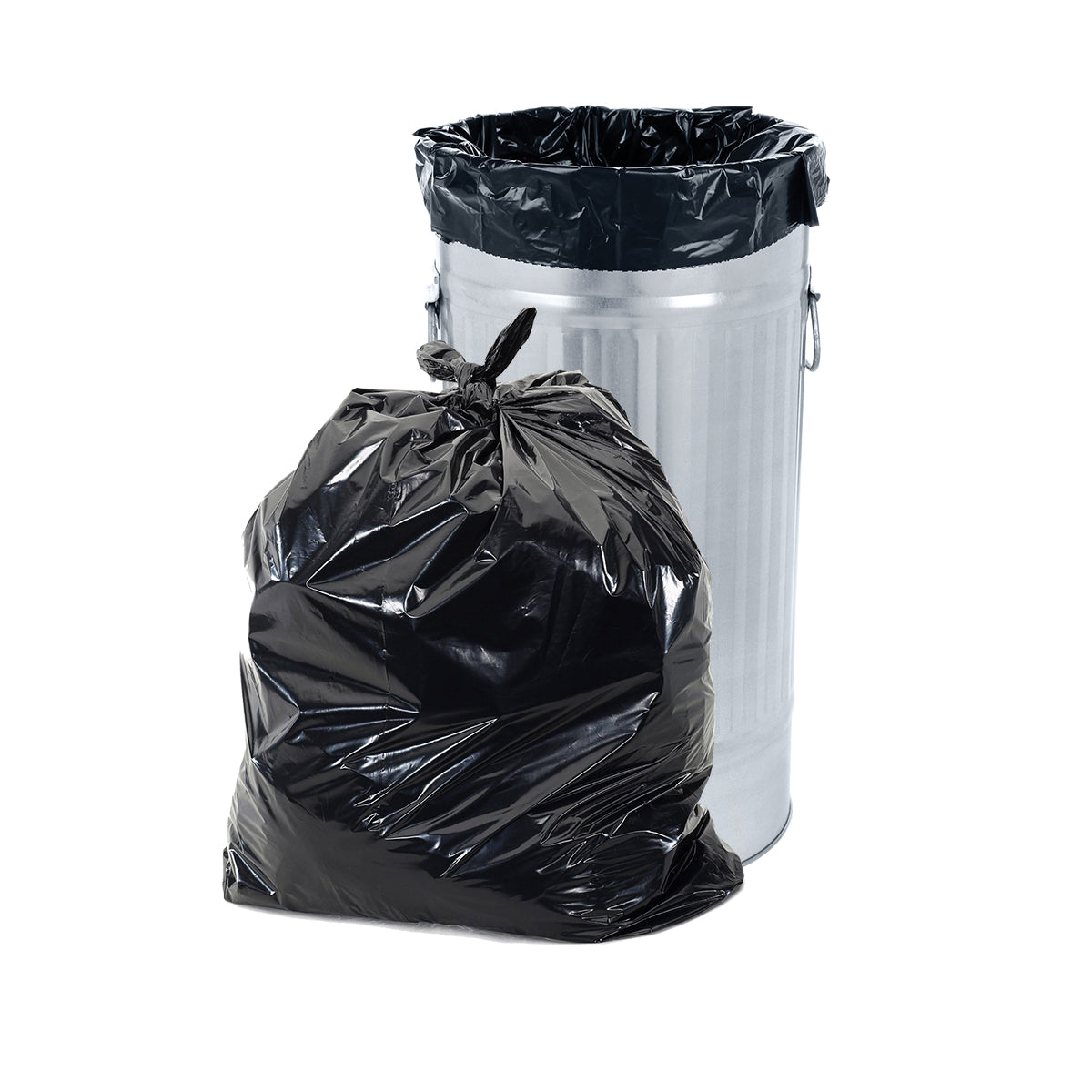 15PK Construction Garbage Bags 33x48in 3mil Black