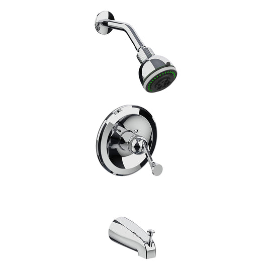 Tub & Shower Faucet 1 Handle Chrome