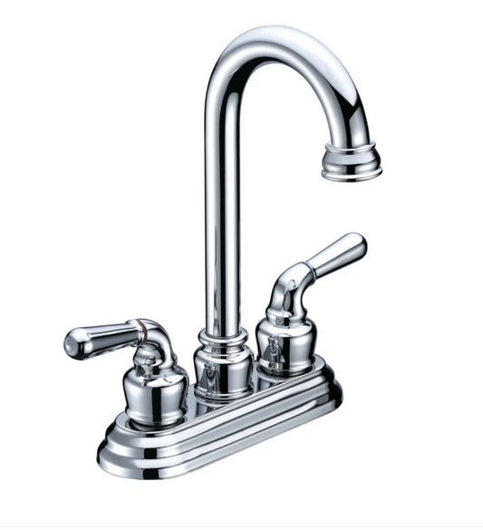 Toolway Stream Way Bar Faucet 2 Handle Chrome