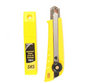 Toolway HD Utility Knife 18mm Snap-Off Blade + 10 Blades Yellow