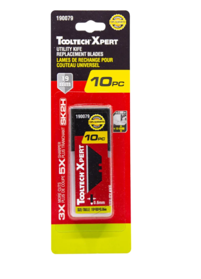 Toolway 10PC Blades SK2H 19mm With Dispenser