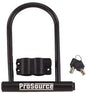 ProSource HD-RUP002 High Security Padlock, Keyed Different Key, U-Type Shackle, PVC Shackle, Steel Body
