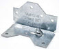 Simpson Strong-Tie A34 Framing Angle, 1-7/16 in W, 2-1/2 in D, Steel, Galvanized/Zinc