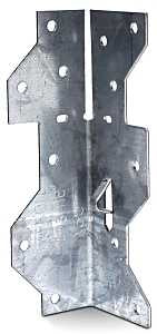 Simpson Strong-Tie A35 Framing Angle, 1-7/16 in W, 4-1/2 in D, Steel, Galvanized/Zinc