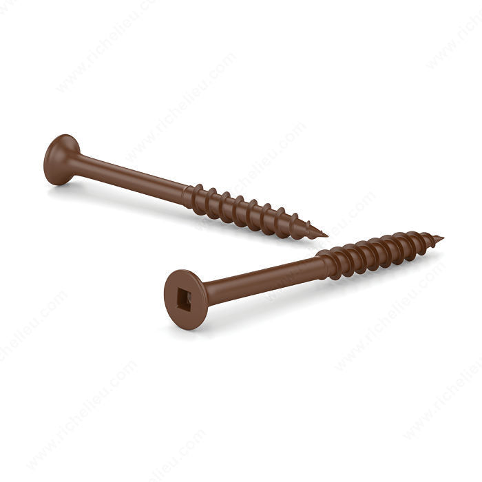Reliable FKCBR Series FKCBR8212P Deck Screw, #8-10 Thread, 2-1/2 in L, Coarse, Partial Thread, Bugle, Steel, 3000/BX