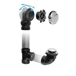 Homerite 27762 Waste and Overflow Kit with Chrome Pop-Up