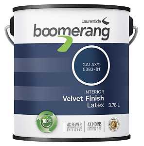 Boomerang 5383 Series 5383-81L19 Interior Paint, Eggshell, Galaxy, 1 gal, 430 sq-ft Coverage Area