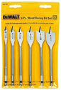 DEWALT DW1587 Spade Bit Set, Heavy-Duty, 6-Piece, Carbon Steel